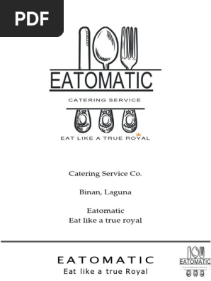 Eatomatic Business Plan