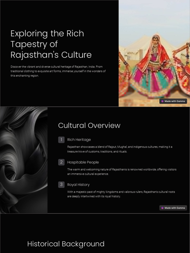 Exploring The Rich Tapestry of Rajasthans Culture | PDF