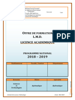 Programme Detaille Par Matiere Semestre 5 - 3 Eme Licence Hydraulique 2019 2020