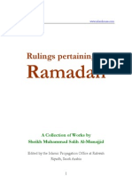 Ruling Pertaining To Ramadan