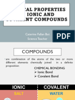 Q2 WEEK 4 Physical Properties of Ionic and Covalent Compounds