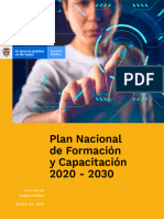 Plan Nacional de Formación y Capacitación 2020 - 2030 - Marzo de 2020