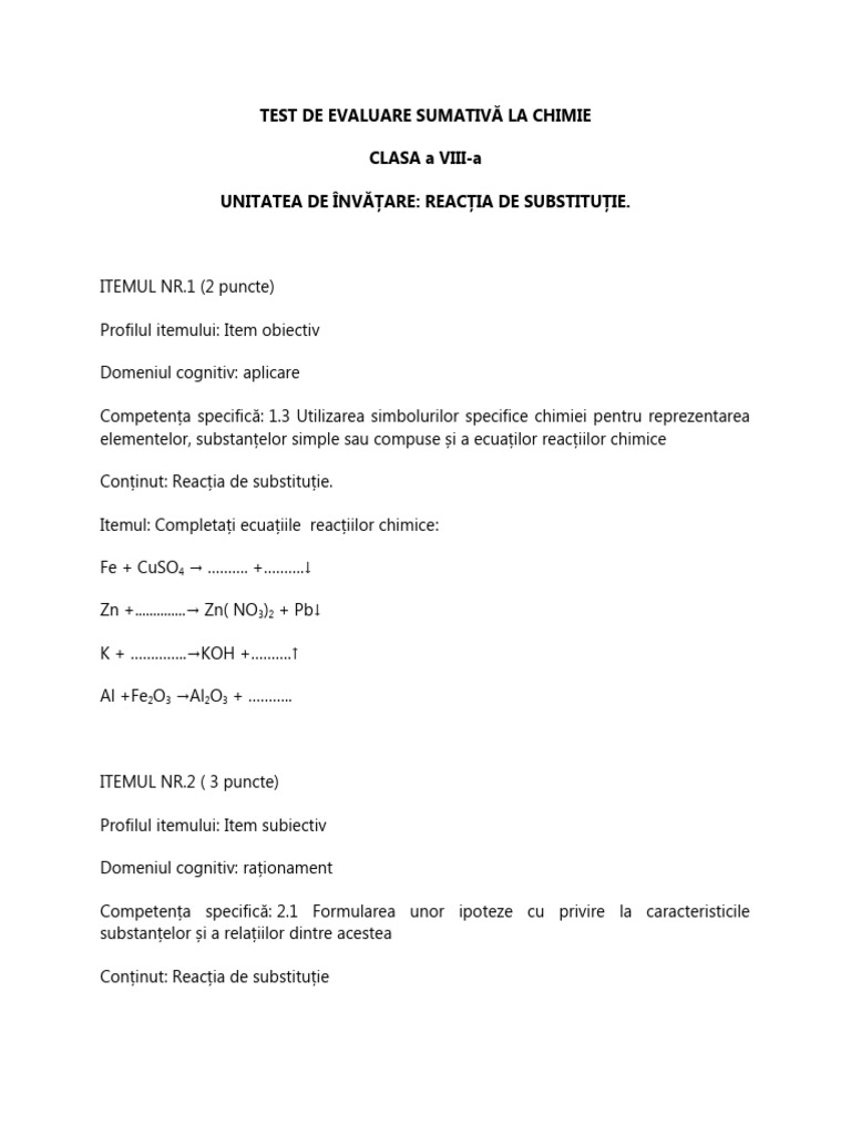 Test Sumativ | PDF