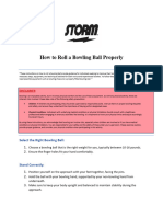 Draft of Instructions - How To Roll A Bowling Ball Properly Final Version