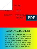 Psychology Project Palak.....