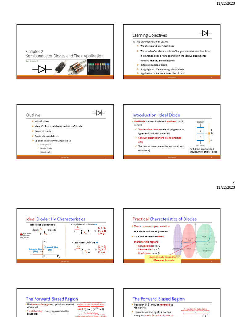 Diodes: Types and Applications Overview | PDF | Diode | P–N Junction