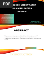 Wireless Underwater Communication