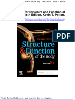 Test Bank For Structure and Function of The Body 16th Edition Kevin T Patton