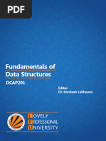 Dcap201 Fundamentals of Data Structures