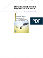 Test Bank For Managerial Economics and Strategy 3rd Edition by Perloff
