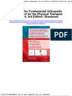 Test Bank For Fundamental Orthopedic Management For The Physical Therapist Assistant 3rd Edition Shankman