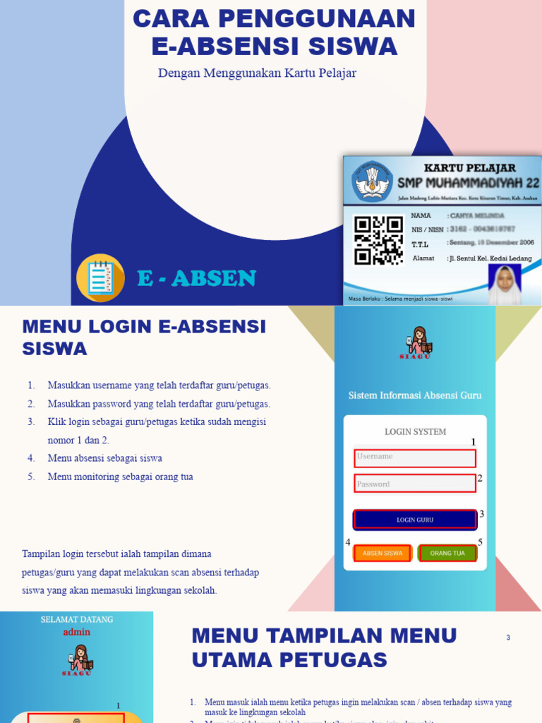 Cara Penggunaan E Absensi Siswa Pdf