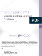 Lab 8. Cromita, Goethita, Cuprita y Pirolusita