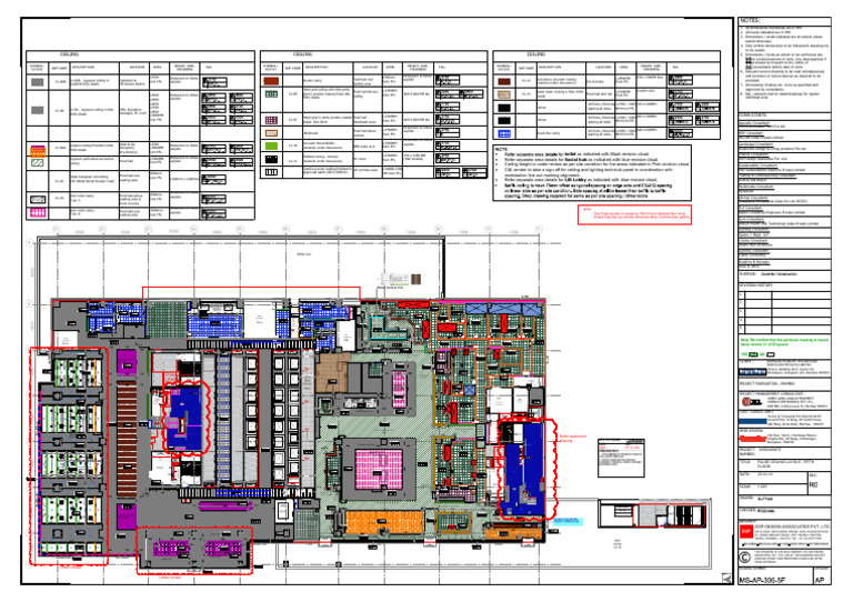 MS-AP-305-5F - False Ceiling Layout-R0 | PDF | Building Engineering ...