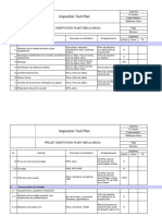 Inspection Test Plan: Projet Adaptation Plant Mea & Daoui