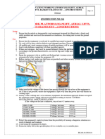 Elavating Work Platform Instructions