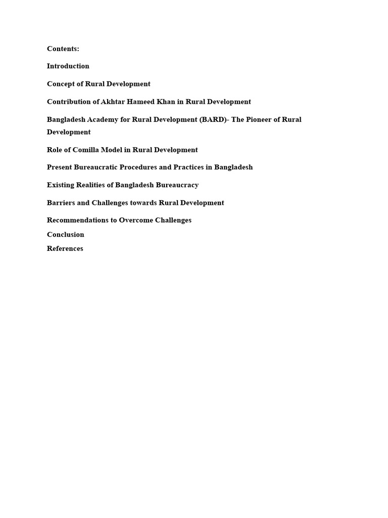 Role Of Bureaucracy In Bd Pdf Rural Poverty Bureaucracy