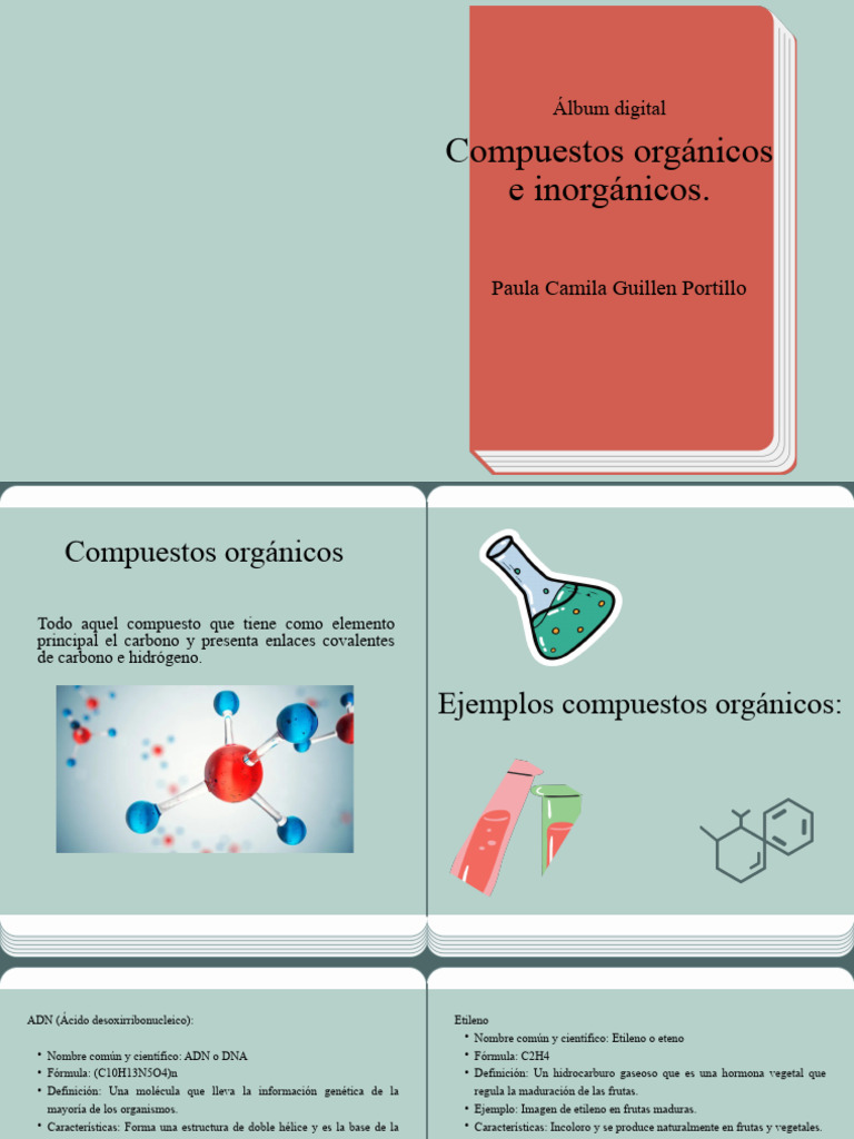 Compuestos Orgánicos e Inorgánicos | PDF | Etileno | Compuestos orgánicos
