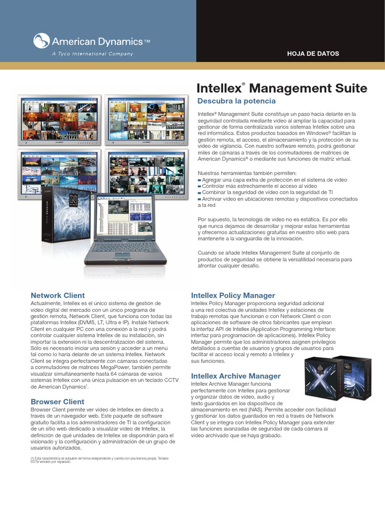 Intellex-Management-Systems v4 3 Ds r07 A4 Es | PDF | Red de ...