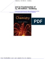 Test Bank For Fundamentals of Chemistry 5th Edition Goldberg