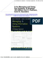 Test Bank For Managing and Using Information Systems A Strategic Approach 5th Edition Keri e Pearlson Carol S Saunders