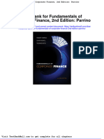 Test Bank For Fundamentals of Corporate Finance 2nd Edition Parrino