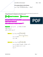 PDF 2 - Semana 11. Ejemplo de Resolución de EDOs Mediante Método de Euler Sistemas