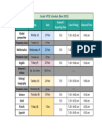 G8 TEE Schedule (Nov 2023)