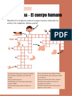 El Cuerpo Humano Crucigrama Ficha de Ejercicios Marrón Ilustrativo - 20231129 - 220547 - 0000