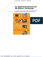 Test Bank For Adult Development and Aging 6th Edition Cavanaugh