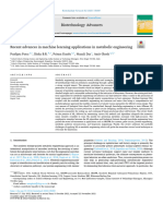 Recent Advances in Machine Learning Applications in Metabolic Engineering