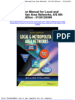 Solution Manual For Local and Metropolitan Area Networks 6 e 6th Edition 0130129399