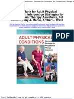 Test Bank For Adult Physical Conditions Intervention Strategies For Occupational Therapy Assistants 1st Edition Amy J Mahle Amber L Ward