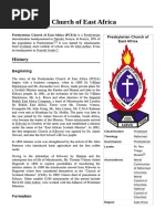 Overview of PCEA Church Structure | PDF | Elder (Christianity) | Eucharist