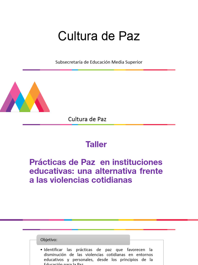 Cultura de Paz A | PDF | Paz | Tolerancia