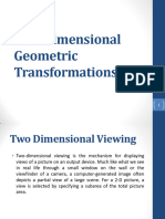 UNIT - 2 Two Dimensional Geometric Transformations