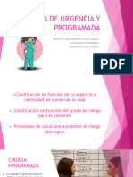 Tema 3 - Cirugia de Urgencia y Programada
