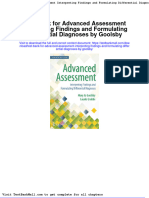 Test Bank For Advanced Assessment Interpreting Findings and Formulating Differential Diagnoses by Goolsby