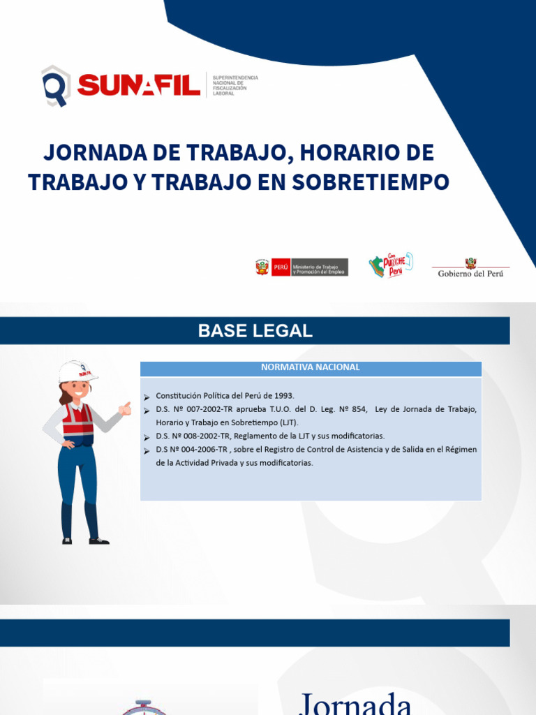 Jornada de Trabajo, Horario de Trabajo y Trabajo en Sobretiempo - 2023 ...