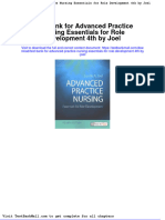Test Bank For Advanced Practice Nursing Essentials For Role Development 4th by Joel