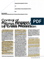 Control of Papaya Ringspot Virus by Cross Protection PlantDisease