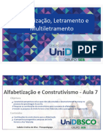 Aula 7 - Alfabetização e Construtivismo - CORRIGIDA