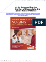 Test Bank For Advanced Practice Nursing in The Care of Older Adults 2nd Edition Laurie Kennedy Malone