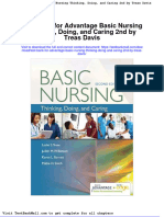 Test Bank For Advantage Basic Nursing Thinking Doing and Caring 2nd by Treas Davis