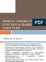 Module 2:production Function & Market Structure