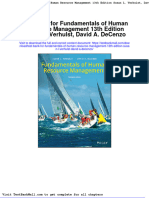 Test Bank For Fundamentals of Human Resource Management 13th Edition Susan L Verhulst David A Decenzo