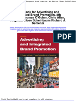 Test Bank For Advertising and Integrated Brand Promotion 8th Edition Thomas Oguinn Chris Allen Angeline Close Scheinbaum Richard J Semenik
