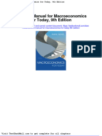 Solution Manual For Macroeconomics For Today 9th Edition
