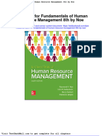 Test Bank For Fundamentals of Human Resource Management 8th by Noe