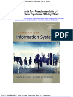 Test Bank For Fundamentals of Information Systems 9th by Stair